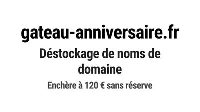 Nom de domaine gateau-anniversaire.