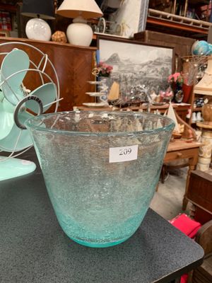 * Vase en verre soufflé bullé - Photo 1