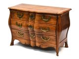 image d'une commode en bois sur fond blanc