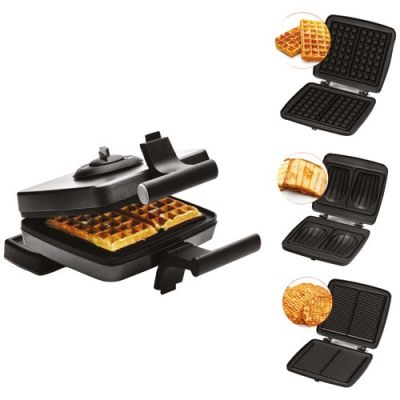 10058-147 / Croque-gaufre Gaufrette 3 plaques 1200 W - FRIFRI - FRI022