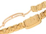 an image of a gold bracelet with a clasp on a white background