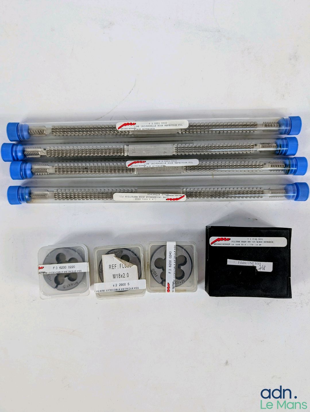 Lot de 4 limes universelles pour réfection de filetage et 4 …