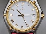an image of a close up of a wrist watch with roman numerals