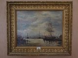 a picture of a painting on the wall of a room