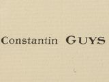 an old book with the words constant guys written on it