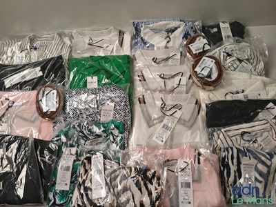 a lot of clothes that are in a box together