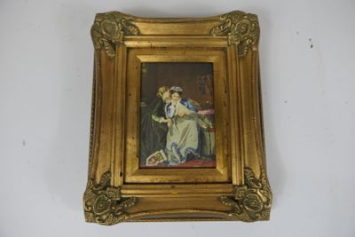 une photo d'un tableau accroché au mur