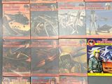 a lot of comic books on the table