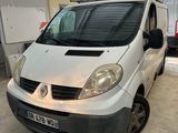 a white van that is parked in a garage
