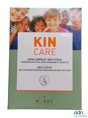 La boîte contient de nombreux produits de soins pour la peau destinés aux enfants et aux adultes.