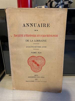 COLLECTIF - Annuaire de la Société d'Histoire et d'Archéolog…