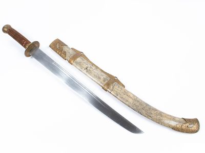 CHINE, FIN XIXE Petit sabre chinois dit Jian