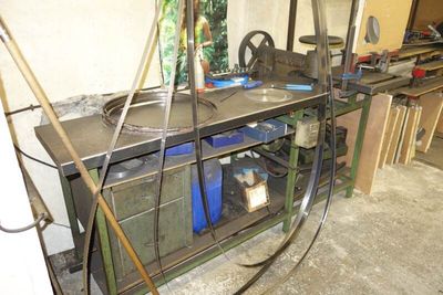 a picture of a workbench with a lot of tools on it