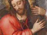 une image représentant un tableau de Jésus portant la croix