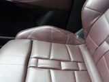 a close up of a seat in a car
