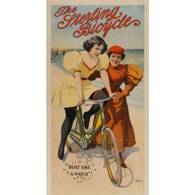 La bicyclette Sterling Affiche Lithographie [Toile].