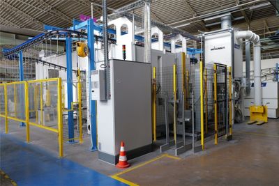 Ligne d'émaillage catalytique WAGNER comprenant : 1 cabine d…