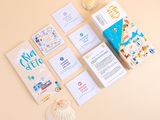 a close up of a bunch of cards on a table