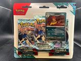 a close up of a box of pokemon cards on a table