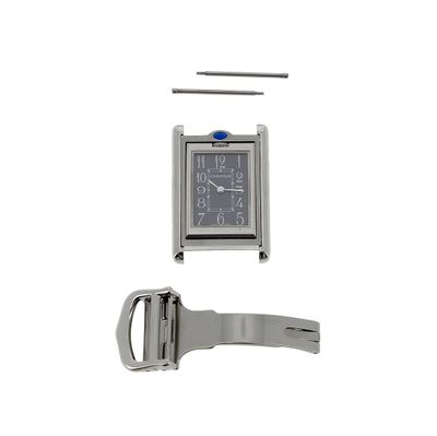 a silver watch and a silver watch with a blue face