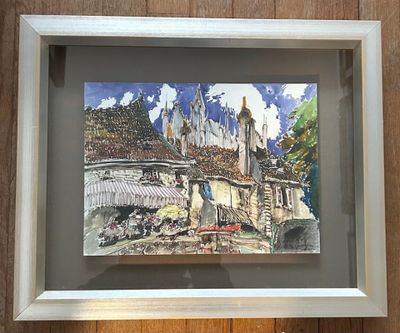a picture of a picture of a painting hanging on a wall