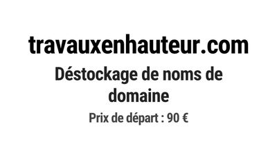 Nom de domaine travauxenhauteur.