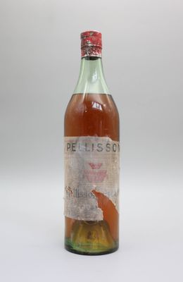 une image représentant une bouteille de vin Pellisson sur fond blanc
