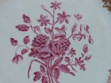 a plate that has a bunch of flowers on it
