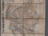 une vieille carte de l'Ukraine dans un cadre en bois