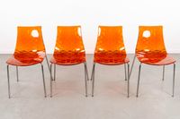 Calligaris, ICE, lot de quatre chaises de salle à manger, pl… (photo 3)