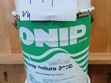 a sign on top of two buckets of paint