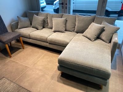 Canapé ELLIE FIXE 3 places CHAISE LONGUE DROITE.