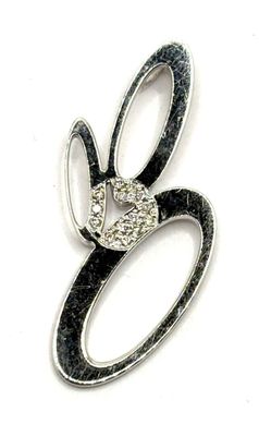 Pendentif en or blanc 9K 375ml pavé au centre de diamants ta…