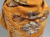 a close up of a scarf on a mannequin head