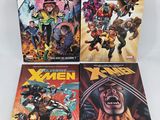 the x - men comic books are on display