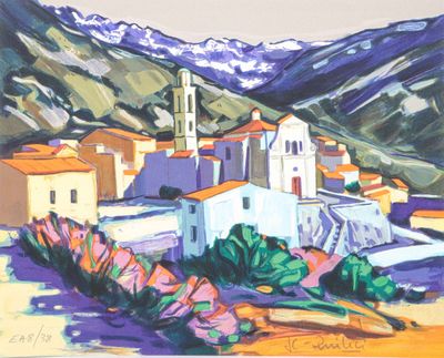 Jean-Claude QUILICI (né en 1941) Montemaggiore Lithographie …