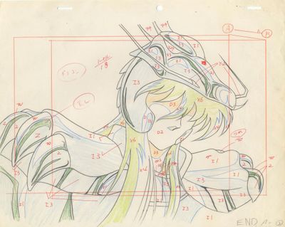 dessin représentant une femme en costume, avec un chapeau et des gants