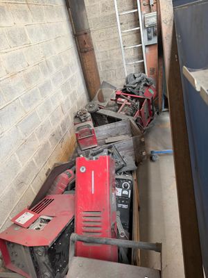 a lot of tools that are sitting on the floor