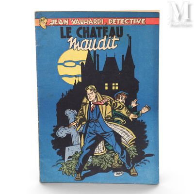 the cover of the book le chateau maudit by jean valardi detective