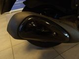 a motorcycle that is parked in a showroom