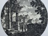 an image of a drawing of a castle in a wooded area