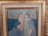 a picture of a painting of a man and a woman
