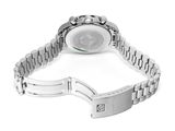 a watch that is sitting on a bracelet on a white surface