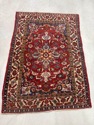 Tapis Bakthiar (chaine et trame en coton, velours en laine),…