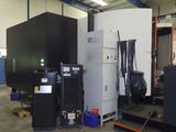 a large machine that is sitting in a warehouse