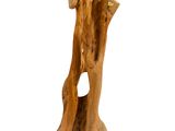 two pieces of wood that have been carved into the shape of a tree