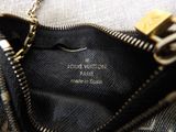 louis vuitton black and white floral print bag with gold hardware