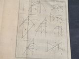 an old book with diagrams on it sitting on a table