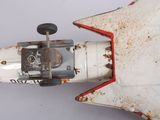 a toy airplane that is sitting on a table