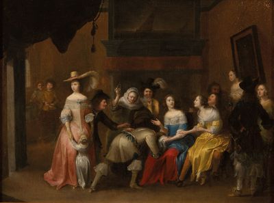 332 Attribué à Hiéronimus JANSSENS (1624 - 1693)